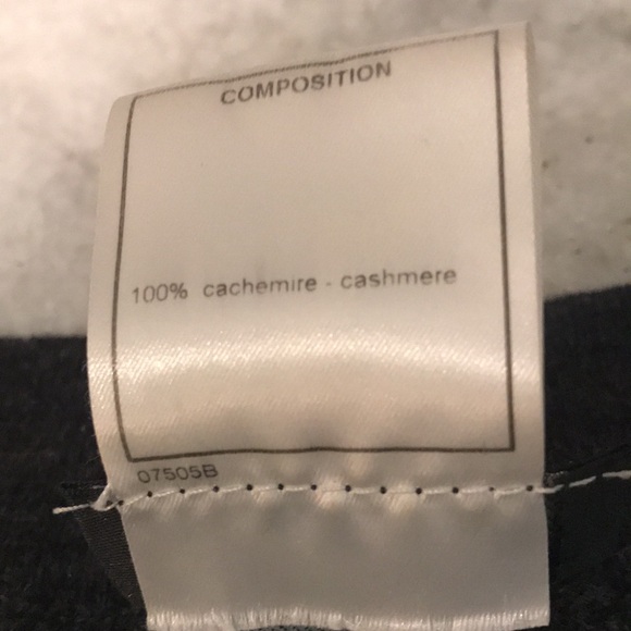 Chanel Cashmere Sweater Set Womens 44 Gray Cardigan 90s Luxury - Picture 10 of 14